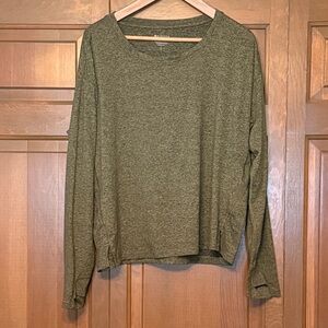 Athleta Olive Long Sleeve Tee